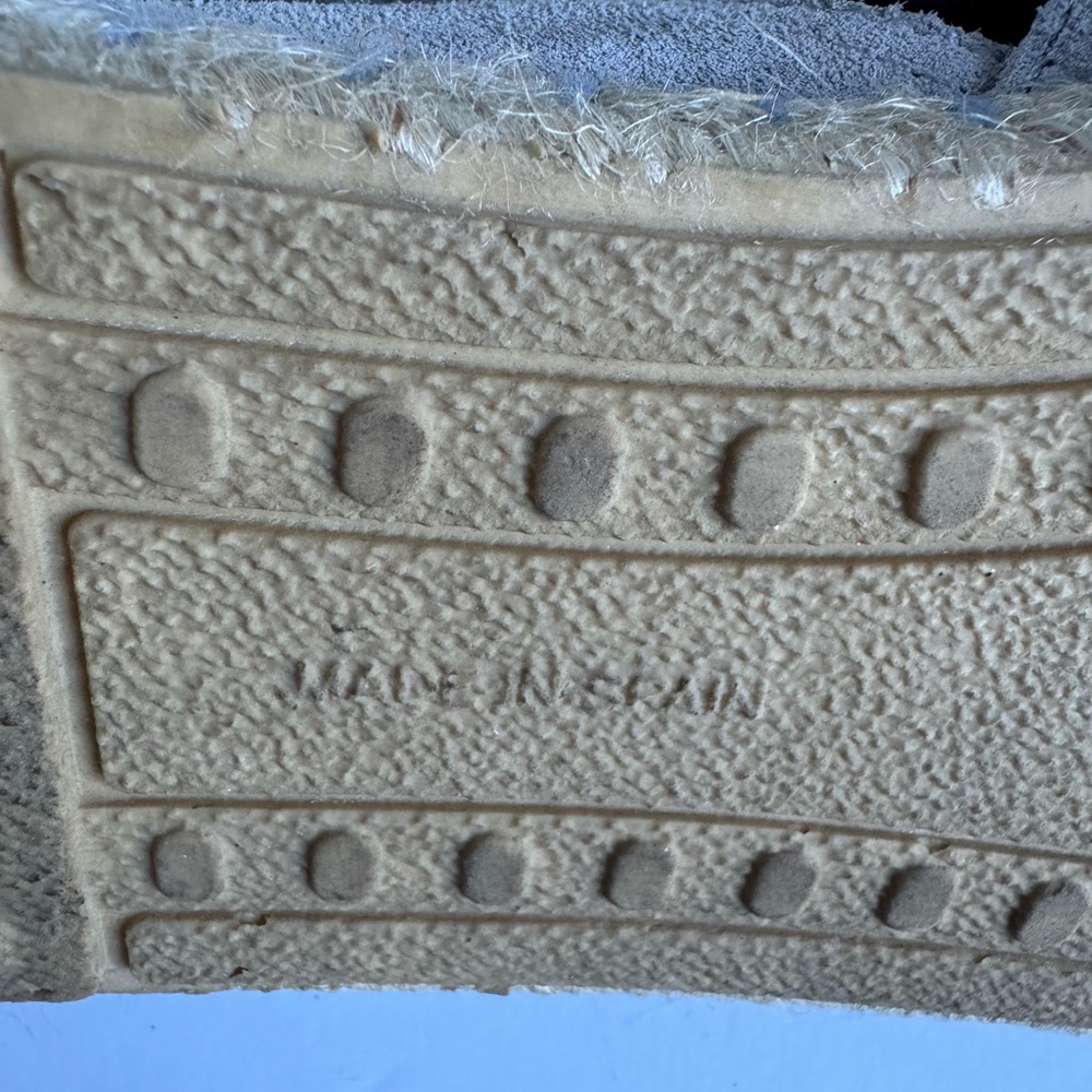 Verbenas Carmen Womens 42 EU Shoes Gray Suede Leather Espadrille Flat Sandals - Picture 12 of 12